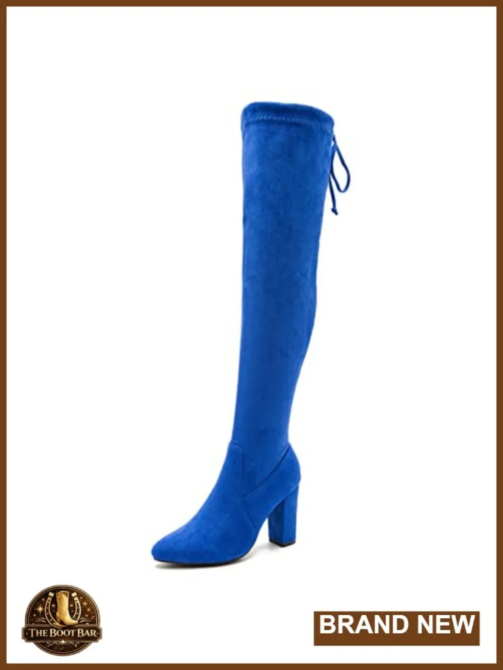 Women's Thigh High Boots Over The Knee Sexy Pointed Toe Chunky Heels Zipper
